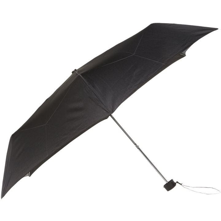 Fulton Umbrellas Women's Black Miniflat Umbrella, Sports Direct
