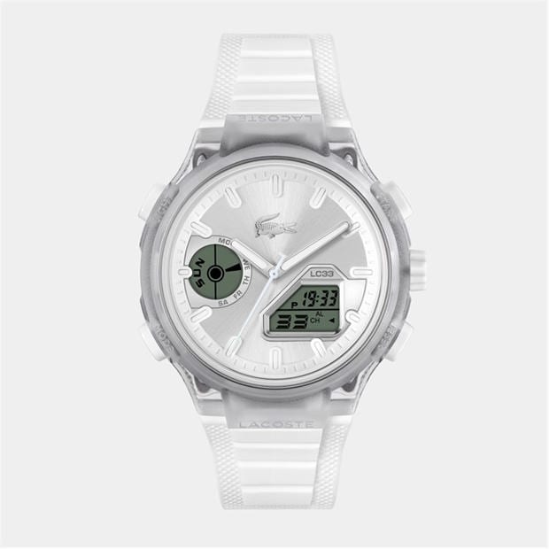 Clear - Lacoste - Watches Mens LC33 Silicone Strap Watch