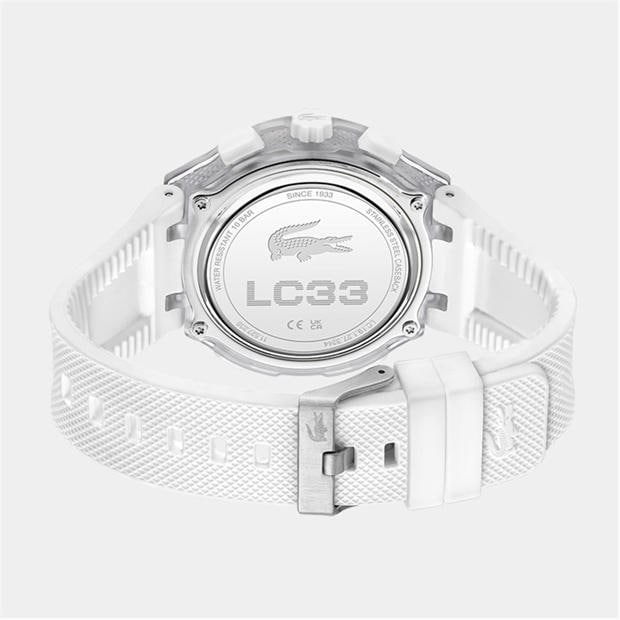 Clear - Lacoste - Watches Mens LC33 Silicone Strap Watch