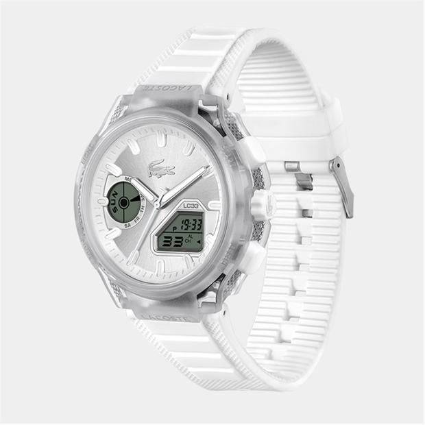 Clear - Lacoste - Watches Mens LC33 Silicone Strap Watch