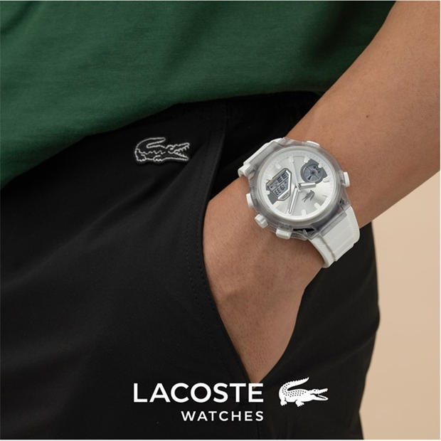 Clear - Lacoste - Watches Mens LC33 Silicone Strap Watch