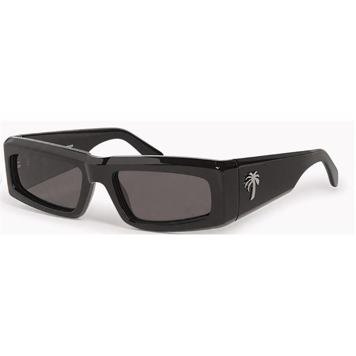 Palm Angels Men's Black Yreka Rectangle Sunglasses, Sports Direct