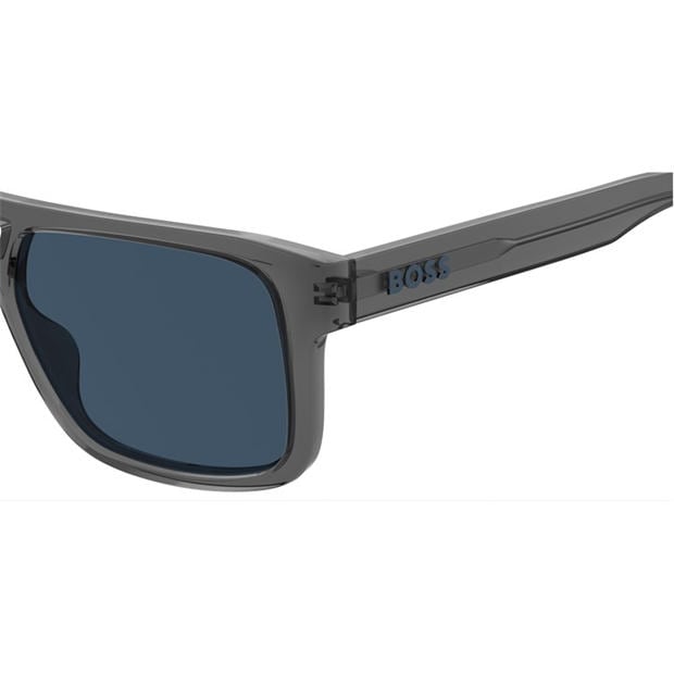Grey - Boss - Men's Rectangle Sunglasses