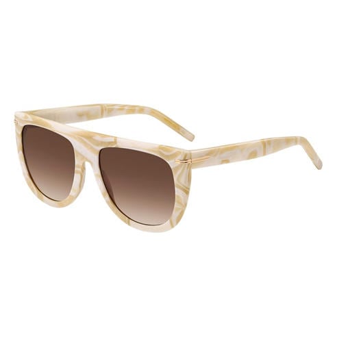 Boss - Women's Sq Flat Top Round Sunglasses