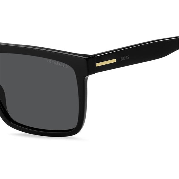 Black - Boss - Men's Rectangle Sunglasses