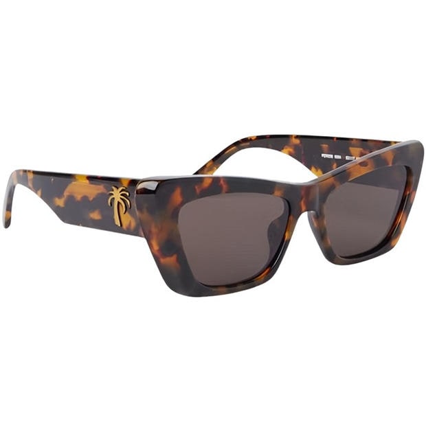 Havana Brown - PALM ANGELS - Men's Fairfield Rectangle Sunglasses