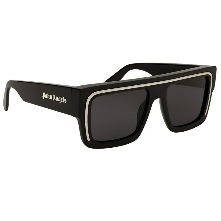 Palm Angels Men's Black Salton Rectangle Sunglasses, Sports Direct