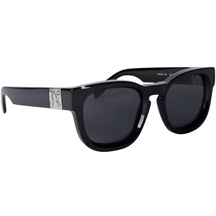 Palm Angels Men's Black Riverside Rectangle Sunglasses, Sports Direct