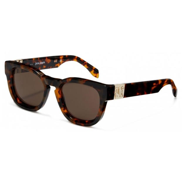 Havana Brown - PALM ANGELS - Men's Riverside Rectangle Sunglasses