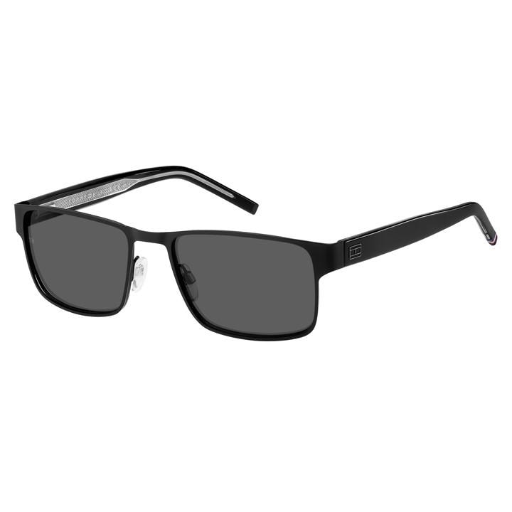 Tommy Hilfiger Men's Black Sun Rectangle Sunglasses, Sports Direct