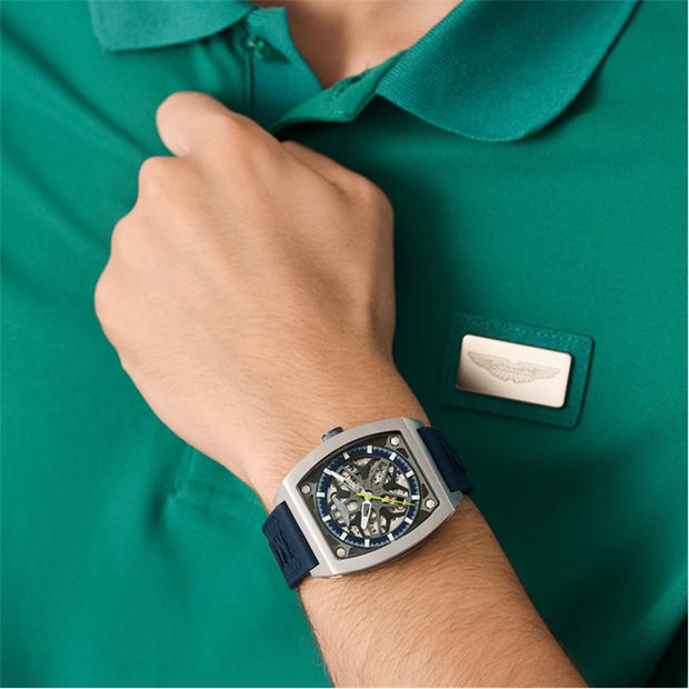 Blue/Silver - Aston Martin - Men's Thrill Analogue Quartz Watch