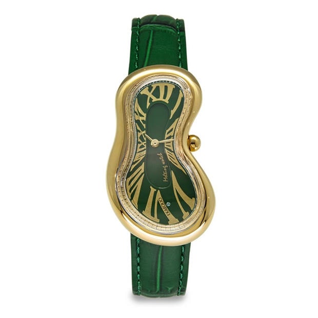Green Dial - Exaequo - Melting Quartz Analogue Watch