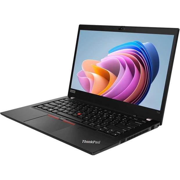 Black - Lenovo - Refurbished Lenovo ThinkPad T14s 14 Inch Laptop - Intel Core i7-10610U 16GB RAM 512GB SSD
