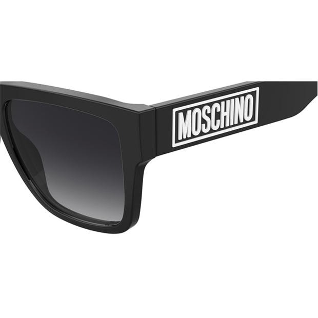 White/Black - Moschino - Men's Rectangle Sunglasses