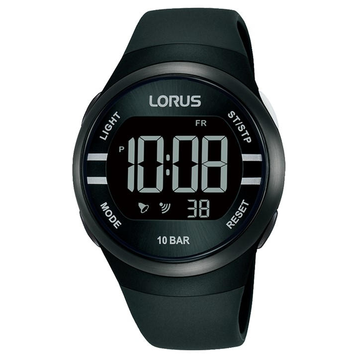 Lorus  Black Digital Watch, Sports Direct