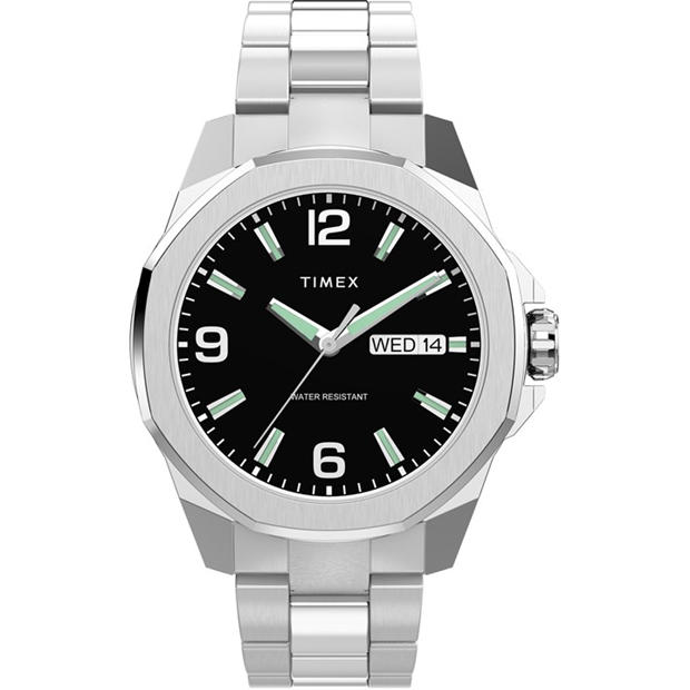 Черно/сребро - Timex - Men's Analogue Quartz Watch
