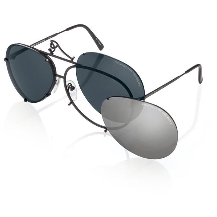 Porsche Design Men's Black Wayfarer Sunglasses, Sports Direct