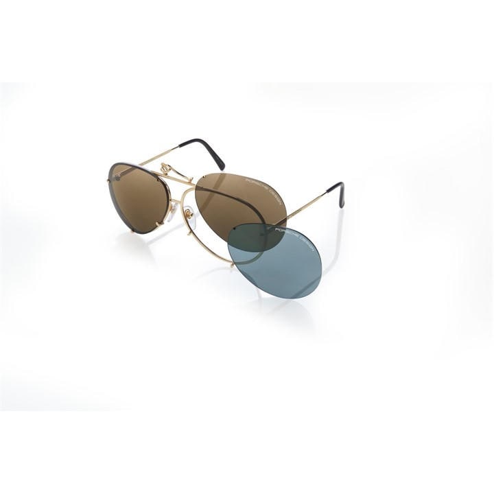 Porsche Design Men's Black Wayfarer Sunglasses, Sports Direct
