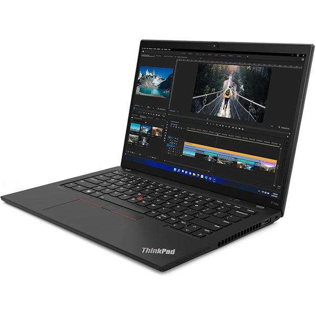 Black - Lenovo - Refurbished Lenovo ThinkPad P14s 14 Inch Laptop - Intel Core i5-10310U 16GB 256GB SSD