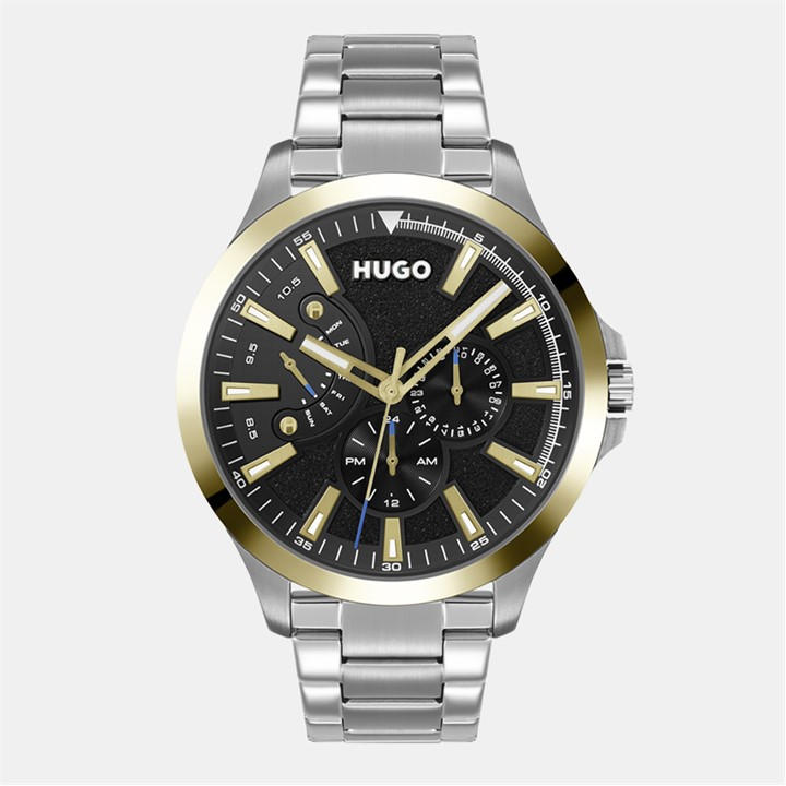 Hugo Men's Silver Gents #Leap Bracelet Watch, Sports Direct