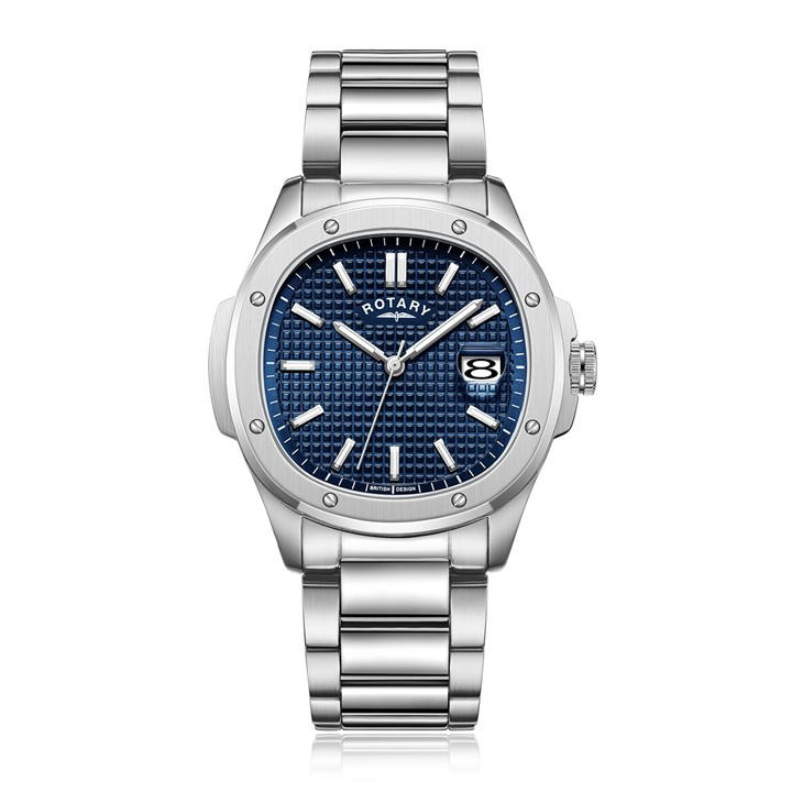 Rotary Men's Silver Quartz Analogue Watch, Sports Direct