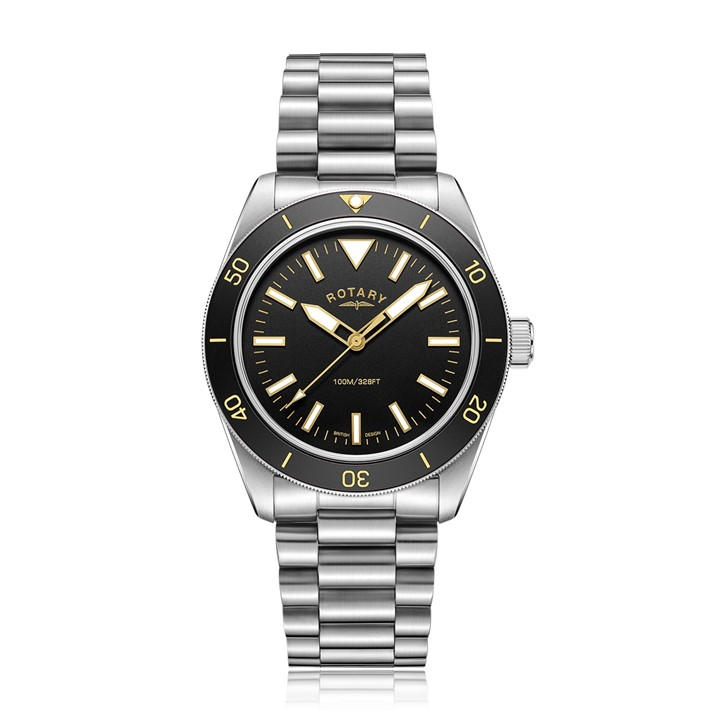 Rotary Men's Silver Analogue Quartz Watch, Sports Direct