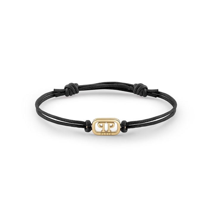 Philipp Plein Men's Gold Plein Lettering Cuff Bracelet, Sports Direct