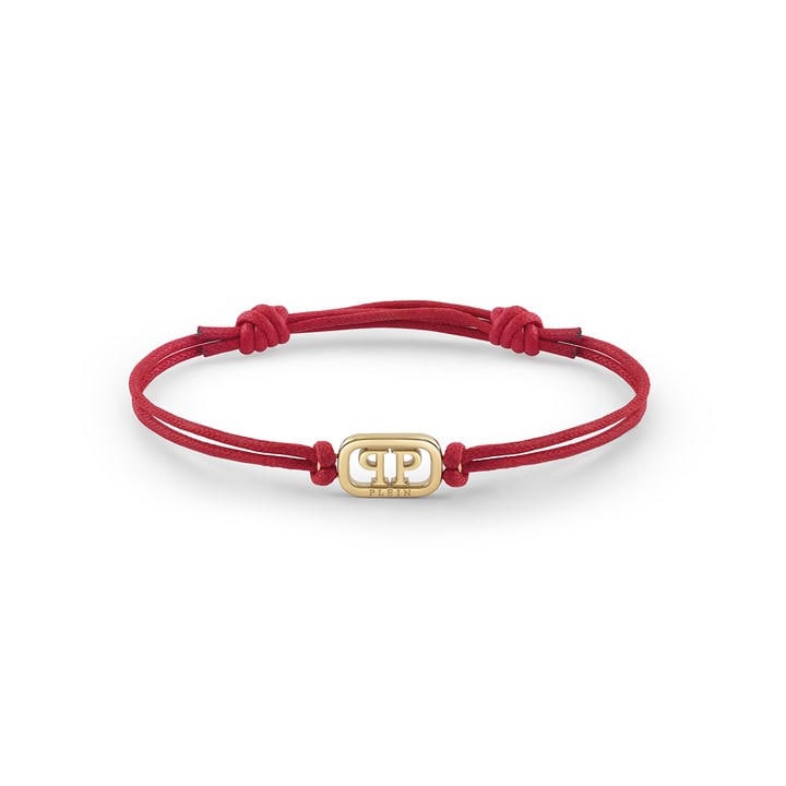 Philipp Plein Men's Gold Plein Lettering Cuff Bracelet, Sports Direct