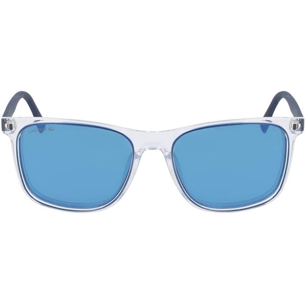 Crystal/Navy - Lacoste - Men's Modified Rectangle Sunglasses