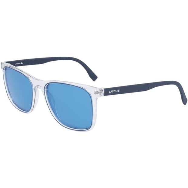 Crystal/Navy - Lacoste - Men's Modified Rectangle Sunglasses