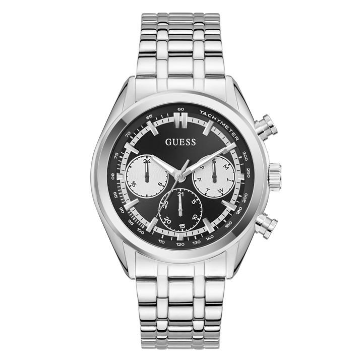 Guess Men's Silver Dawson Analogue Quartz Watch, Sports Direct