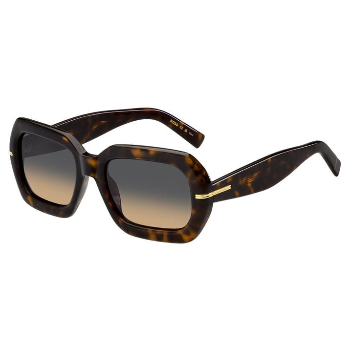 Boss Women's Brown Rectangular Round Sunglasses in Size Ladies, Sports Direct