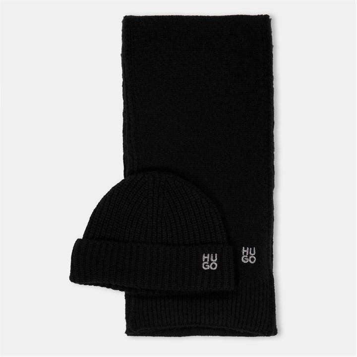 Hugo Women's Black Sarmi Red Winter Set, Sports Direct