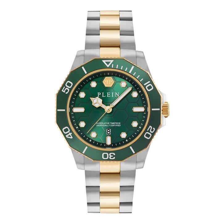 Philipp Plein Men's Green Hypersport Analogue Quartz Watch in Size 42, Sports Direct
