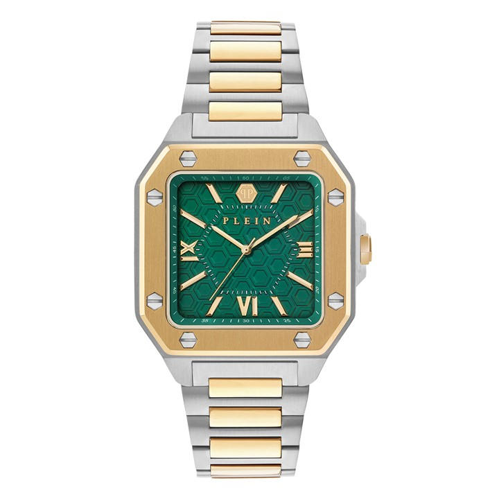 Philipp Plein Men's Green Rock Couture Analogue Quartz Watch in Size 42, Sports Direct