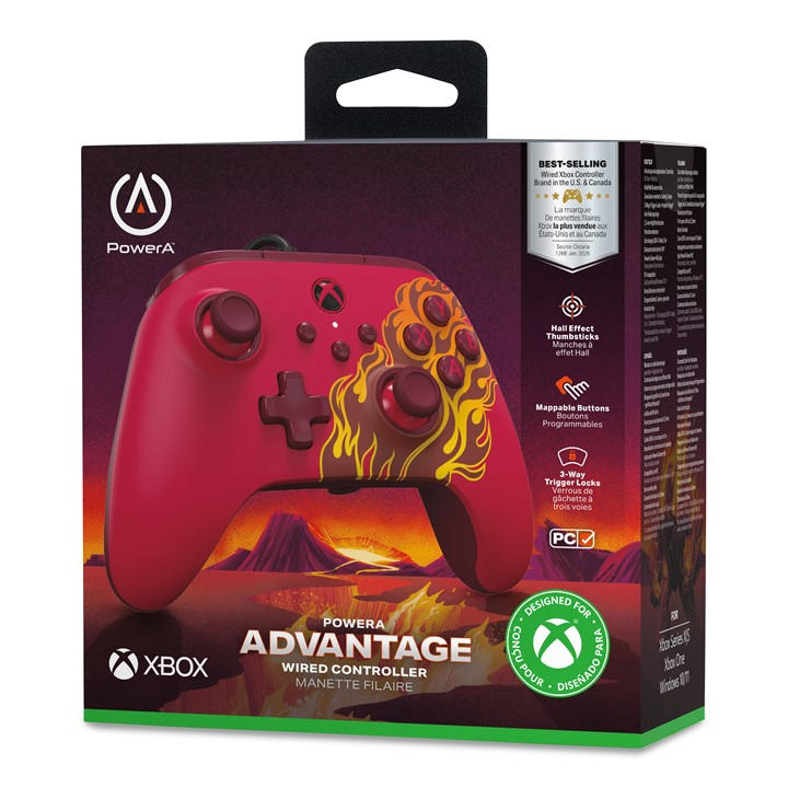 Powera  Red Advantage Wi Controller For Xbox Series Xs - Blaze, Sports Direct