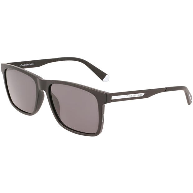 Matte Black - Calvin Klein Jeans - Men's Modified Rectangle Sunglasses