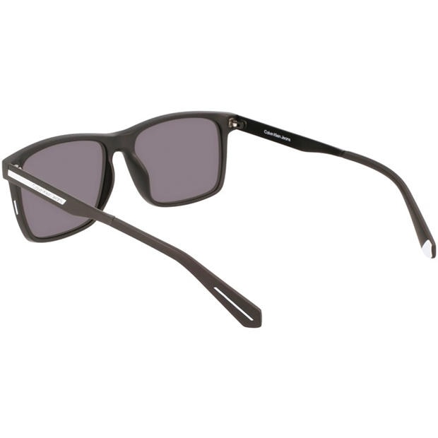 Matte Black - Calvin Klein Jeans - Men's Modified Rectangle Sunglasses