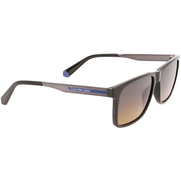 Black - Calvin Klein Jeans - Men's Modified Rectangle Sunglasses
