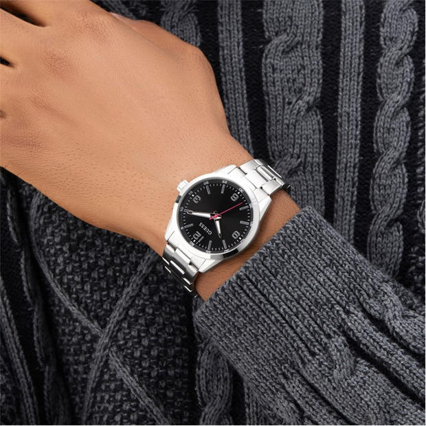 Black/Silver - Guess - Men's Easton Analogue Quartz Watch