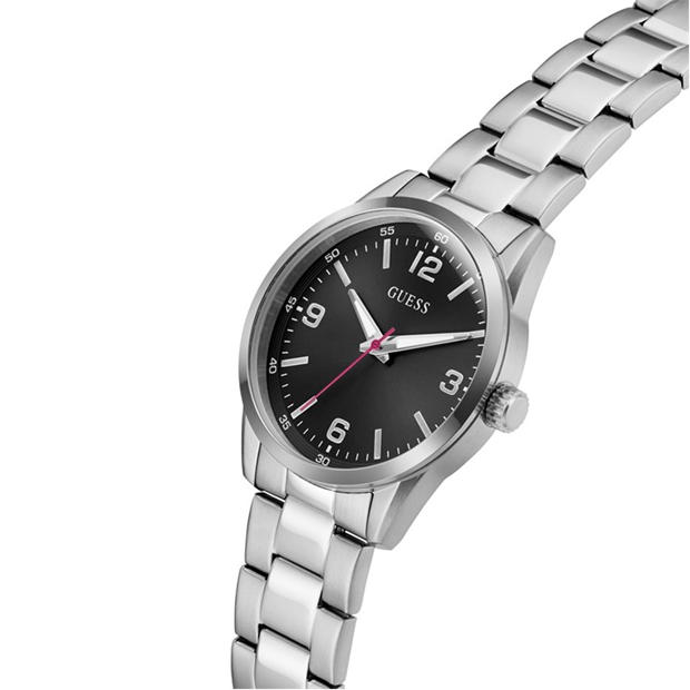 Black/Silver - Guess - Men's Easton Analogue Quartz Watch