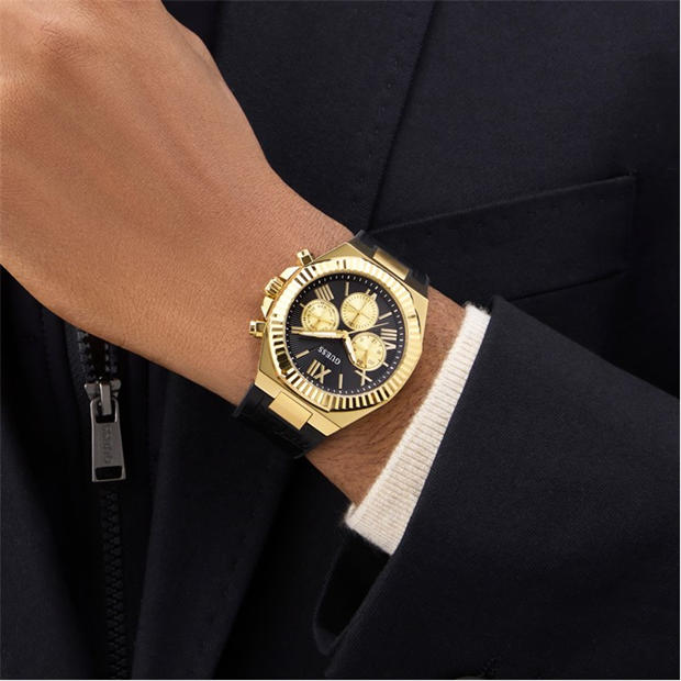 Gold/Black - Guess - Equity Analogue Quartz Watch