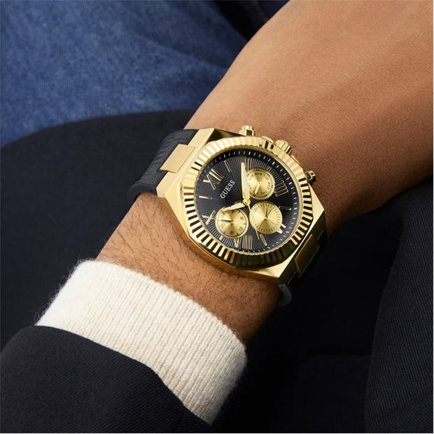 Gold/Black - Guess - Equity Analogue Quartz Watch