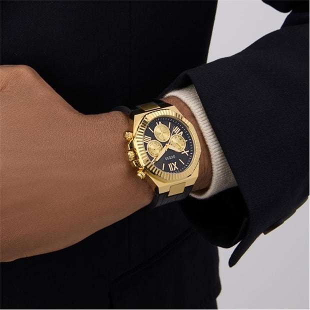Gold/Black - Guess - Equity Analogue Quartz Watch