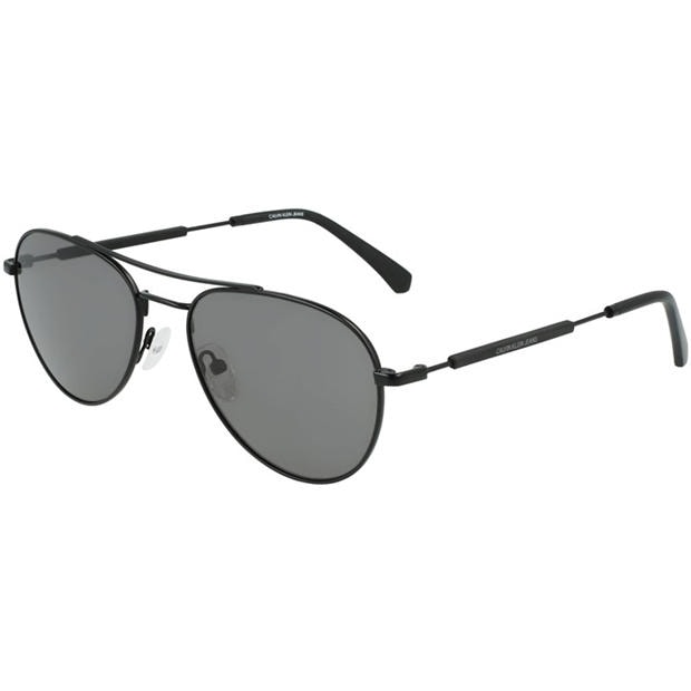 Matte Black - Calvin Klein Jeans - Aviator Sunglasses