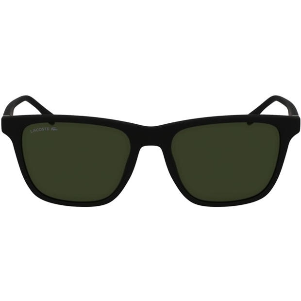 Matte Black - Lacoste - Men's Modified Rectangle Sunglasses