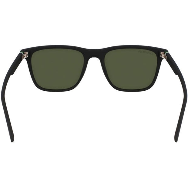 Matte Black - Lacoste - Men's Modified Rectangle Sunglasses