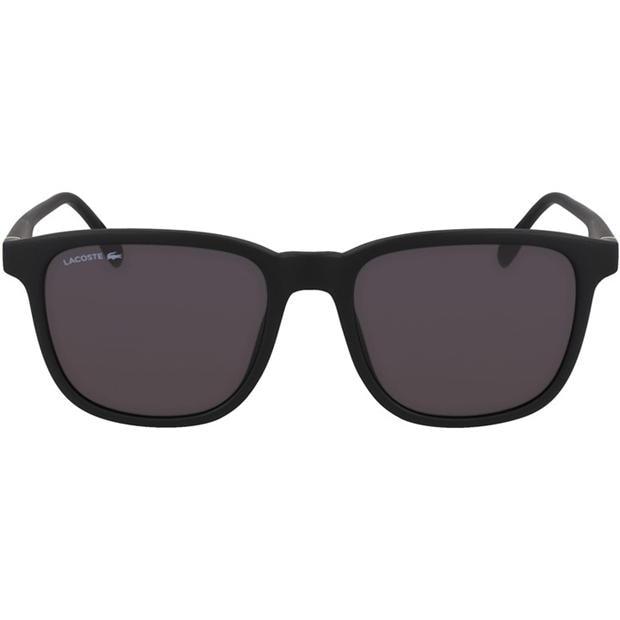 Matte Black - Lacoste - Men's Modified Rectangle Sunglasses
