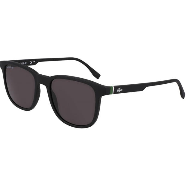 Matte Black - Lacoste - Men's Modified Rectangle Sunglasses