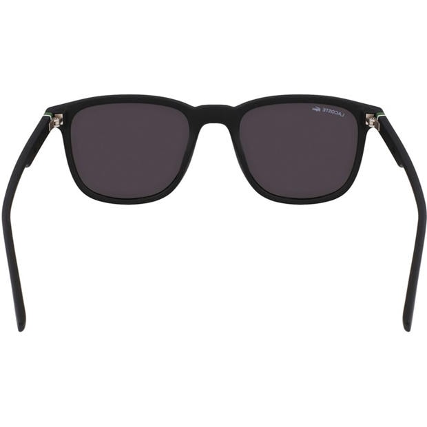 Matte Black - Lacoste - Men's Modified Rectangle Sunglasses